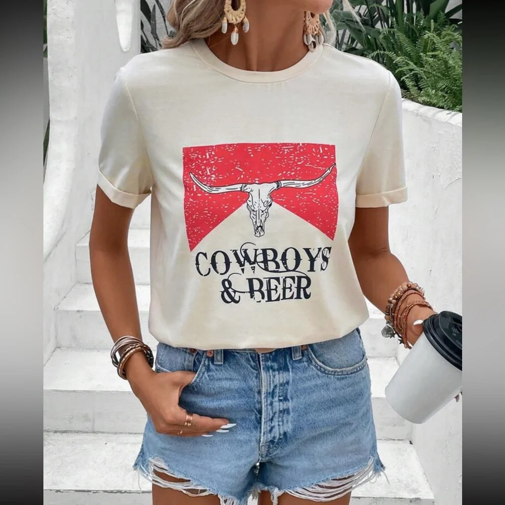 Letter Graphic Tee - Picture 2 of 6